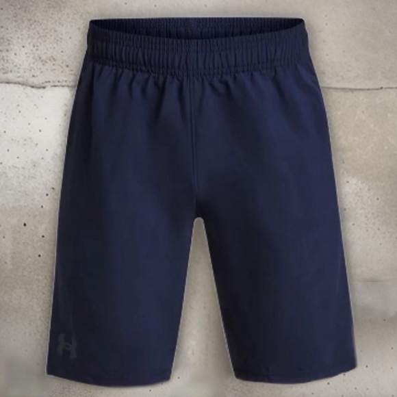 UNDER ARMOUR • Navy Woven Shorts - Picture 6 of 6